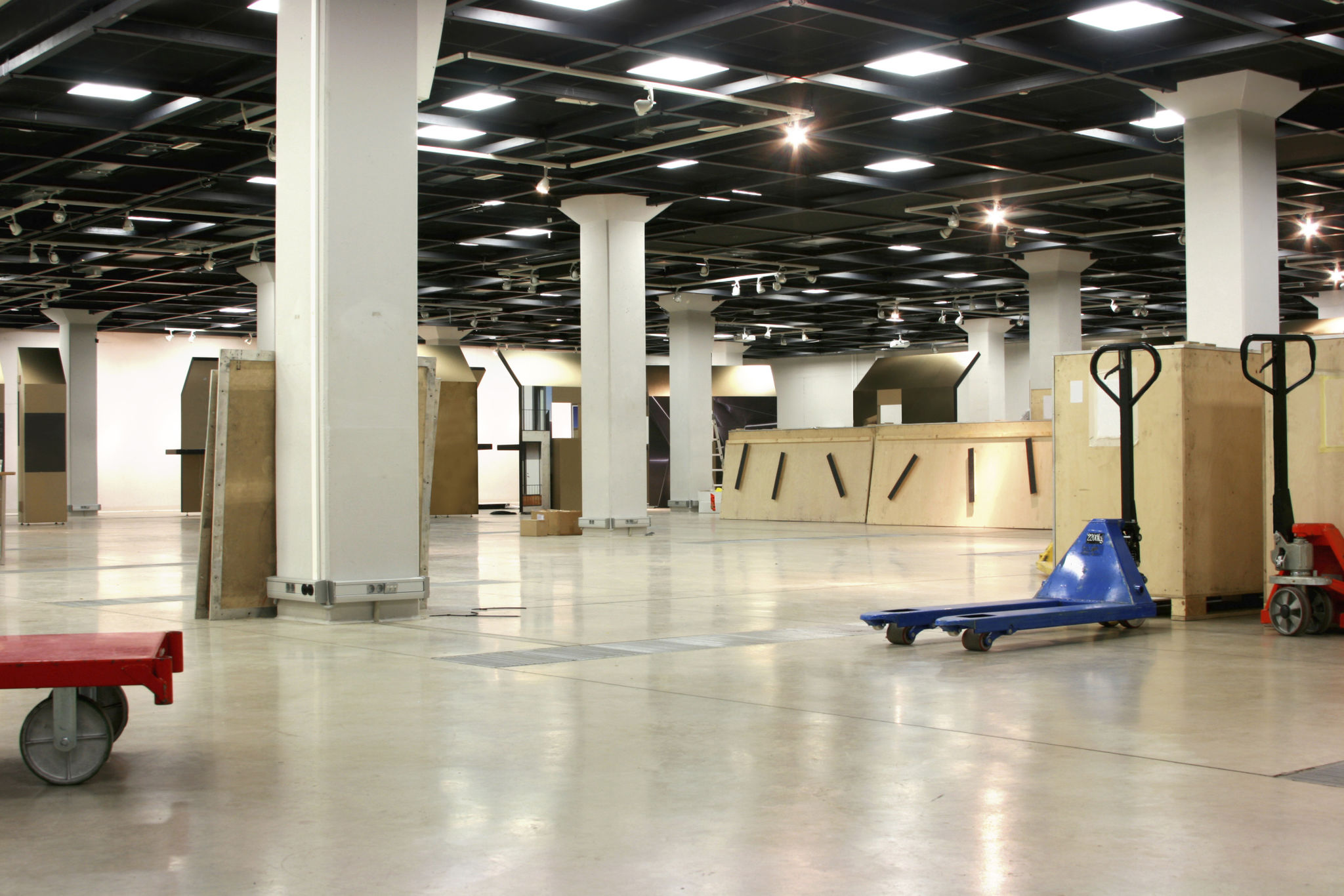 exhibition setup