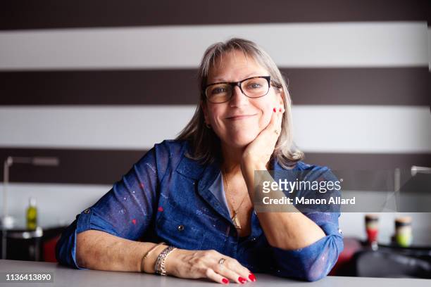 portrait of a beautiful woman - baby boomer stock pictures, royalty-free photos & images