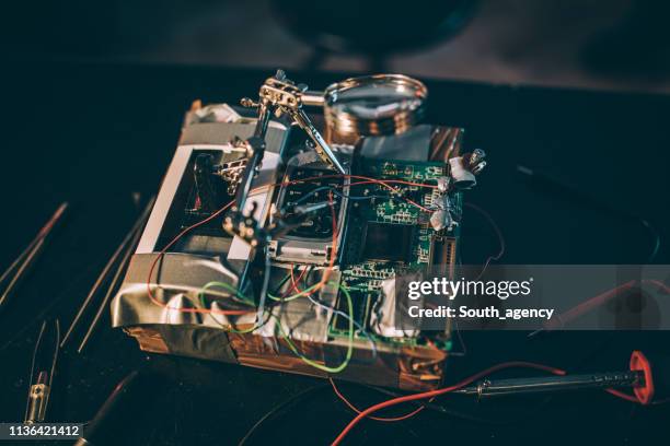 time bomb on the table - detonator stock pictures, royalty-free photos & images