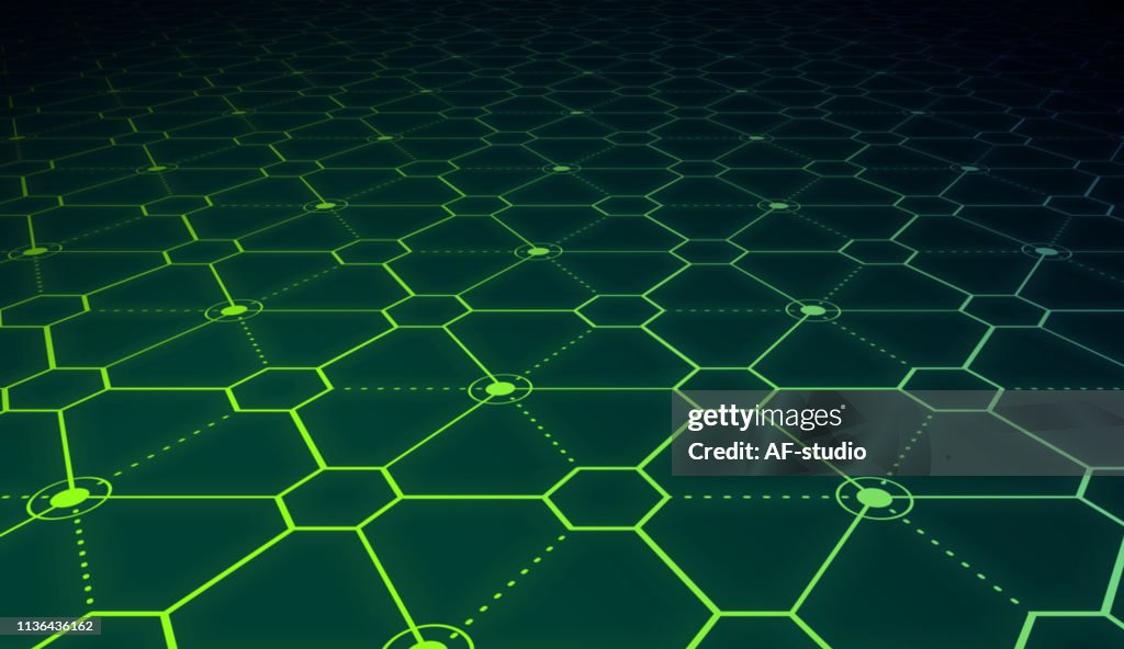 Abstract Blockchain Network Background High-Res Vector Graphic - Getty ...