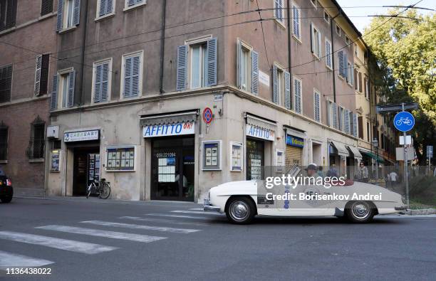 september 20. 2013 italy bologna. showing sports retro cars club " mantova korse" - mercedes benz stock pictures, royalty-free photos & images