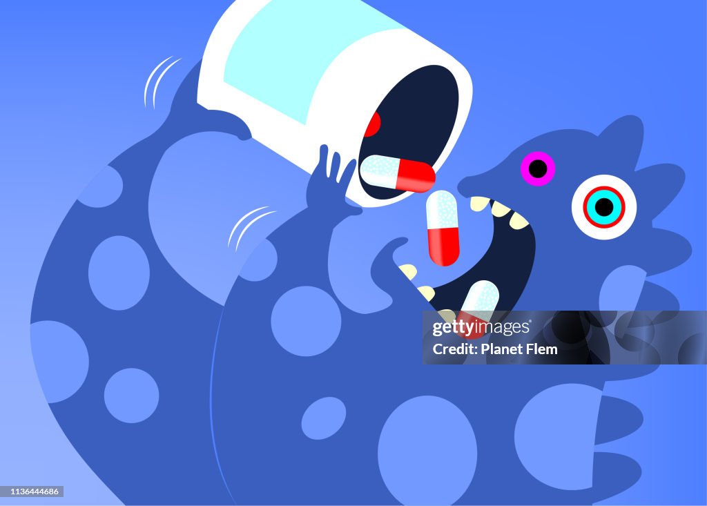 Prescription Drug Monster High-Res Vector Graphic - Getty Images