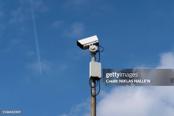 Cameras are seen at Wandsworth prison in southwest London where WikiLeaks founder Julian Assange is believed to be held according to media reports on...