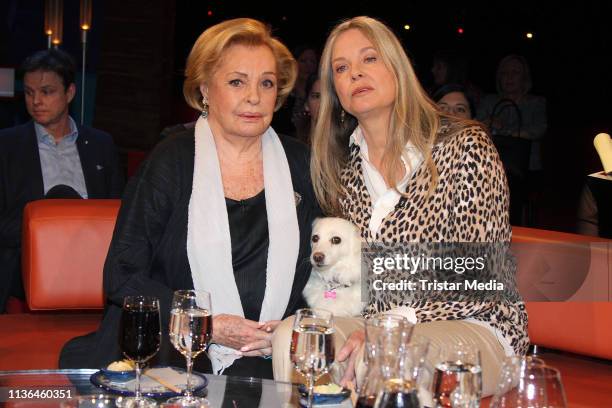 Nadja Tiller, Natascha Giller during the NDR Talk Show on March 15, 2019 in Hamburg, Germany.