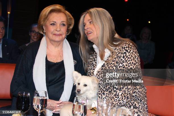 Nadja Tiller, Natascha Giller during the NDR Talk Show on March 15, 2019 in Hamburg, Germany.