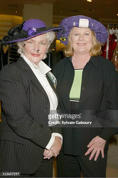 Fionnula Flanagan, Shirley Knight during "Divine Secrets of the Ya-Ya-Sisterhood" Celebrity Hat Fashion Show and Ebay Auction to Benefit Big Brothers...