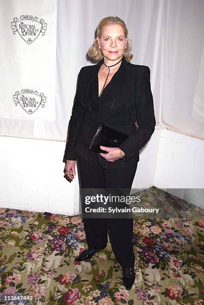 Lauren Bacall during National Board of Review 2004 Awards Gala at Tavern on the Green in New York, New York, United States.