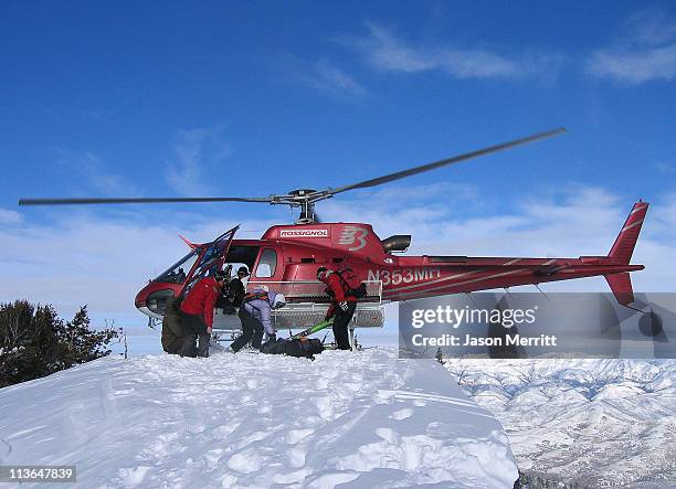 Atmosphere during 2006 Sundance Film Festival - The North Face House - Private Helicopter Skiing/Snowboarding With Pros- Day 2 at Park City in Park...