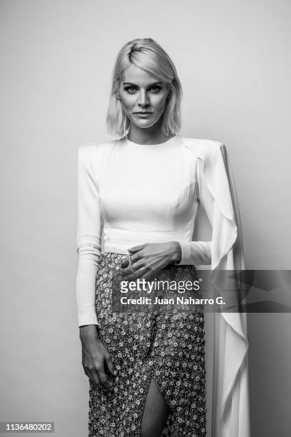 Amaia Salamanca poses for a portrait session at Teatro Cervantes during 22nd Spanish Film Festival of Malaga on March 16, 2019 in Malaga, Spain.
