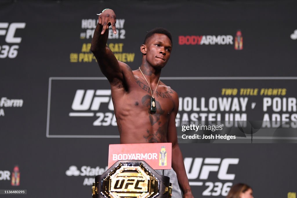 UFC 236: Weigh-ins