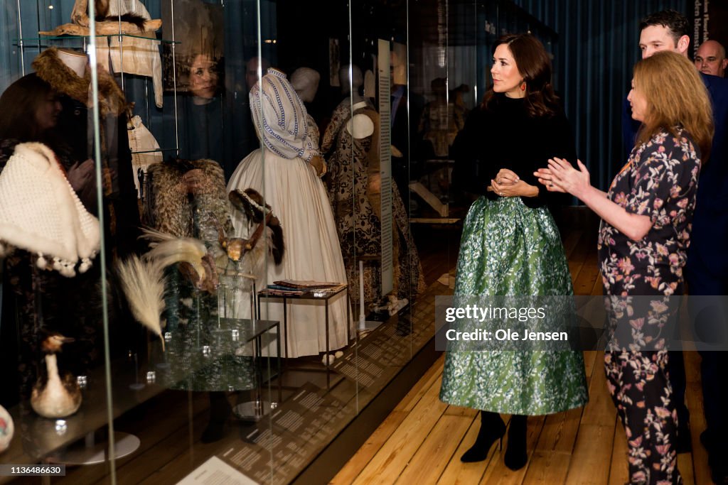 Crown Princess Mary Of Denmark Opens The Exhibition "Fashioned From Nature" At The Natural History Museum Copenhagen