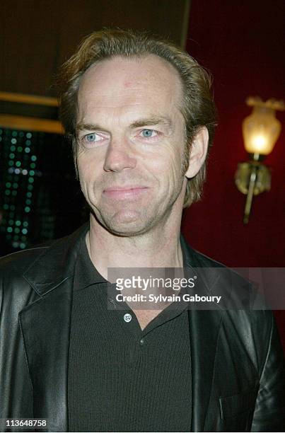 Hugo Weaving during Warner Bros. NYC Premiere of "The Matrix Reloaded" at The Ziegfeld Theater in New York, New York, United States.