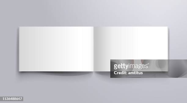 wide book open pages mockup - wide stock illustrations