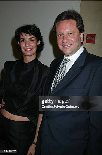 Giovanna Ferrer, Sean Ferrer during Sotheby's Benefit, "Audrey Hepburn:The Beauty of Compassion" at Sotheby's in New York, New York, United States.