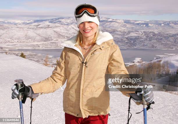Melinda Page Hamilton *Exclusive Coverage* during 2006 Sundance Film Festival - The North Face House - Private Helicopter Skiing/Snowboarding With...