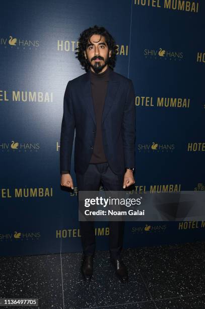 Dev Patel attends the "Hotel Mumbai" New York Screening at Museum of Modern Art on March 17, 2019 in New York City.