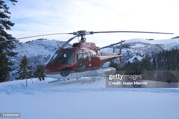 Atmosphere during 2006 Sundance Film Festival - The North Face House - Private Helicopter Skiing/Snowboarding With Pros- Day 2 at Park City in Park...