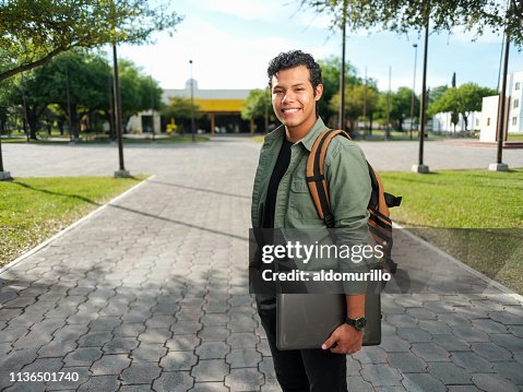 Handsome male college student Handsome male college student