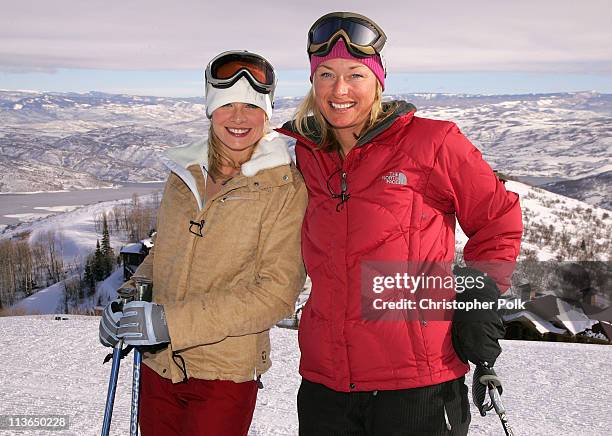 Melinda Page Hamilton and The North Face Pro Skier Kasha Rigby *Exclusive Coverage*