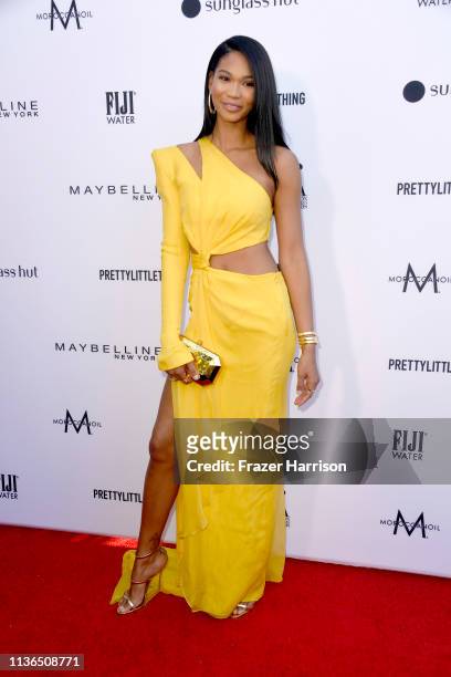Chanel Iman attends The Daily Front Row's 5th Annual Fashion Los Angeles Awards at Beverly Hills Hotel on March 17, 2019 in Beverly Hills, California.
