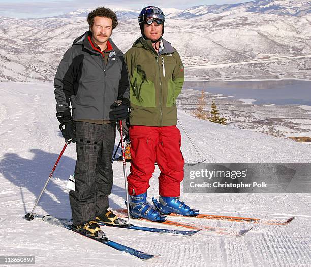 Danny Masterson and The North Face Pro Skier Jeremy Nobis *Exclusive Coverage*