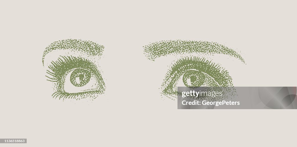 Close-up of woman's eyes