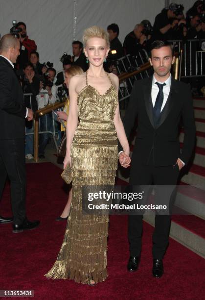 Cate Blanchett and Nicolas Ghesquiere during "Poiret: King of Fashion" Costume Institute Gala at The Metropolitan Museum of Art - Arrivals at...