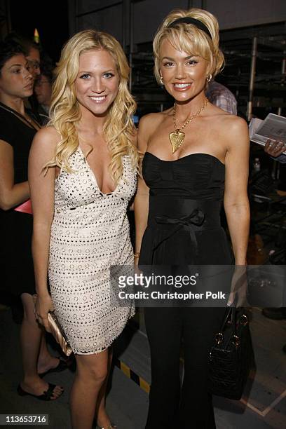 Brittany Snow and Kelly Carlson during First Annual Spike TV's Guys Choice - Backstage and Audience at Radford Studios in Los Angeles, California,...