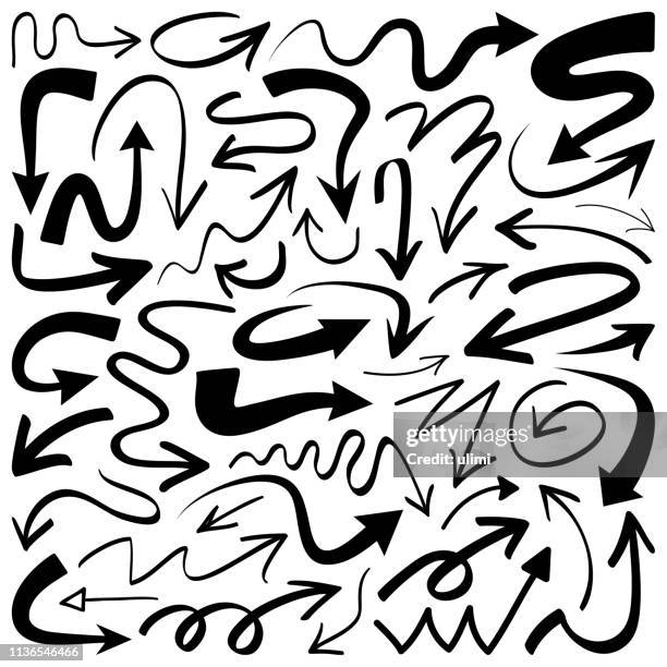 arrows, vector design elements - marker circle arrow stock illustrations