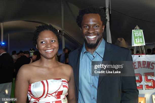 Series The Wire cast member Gbenga Akinnagbe and guest