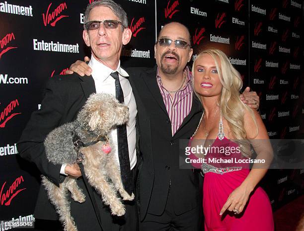 Richard Belzer, Ice-T and Coco during Entertainment Weekly 2007 Upfront Party - Red Carpet at The Box in New York City, New York, United States.