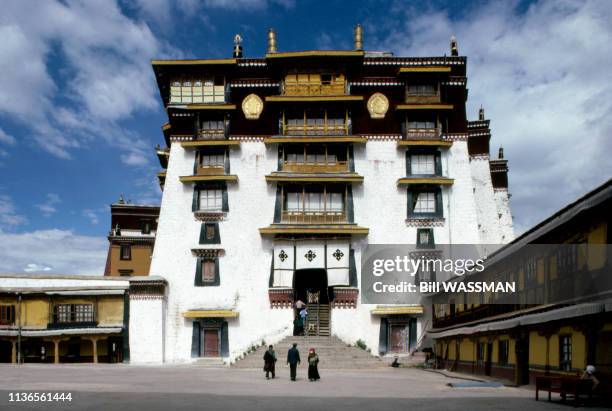 Le palais du Potala à Lhassa, en 1986, au Tibet, Chine.