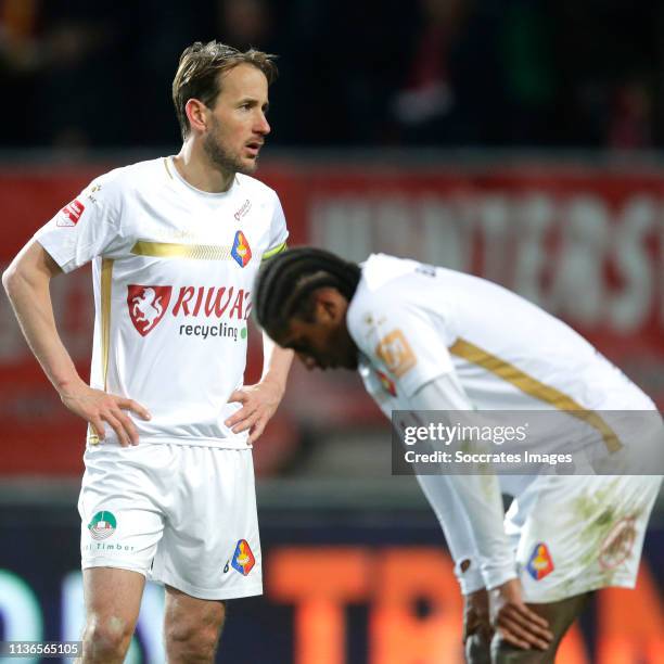 Frank Korpershoek of Telstar , Rodny Cabral of Telstar during the Dutch Keuken Kampioen Divisie match between Fc Twente v Telstar at the De Grolsch...