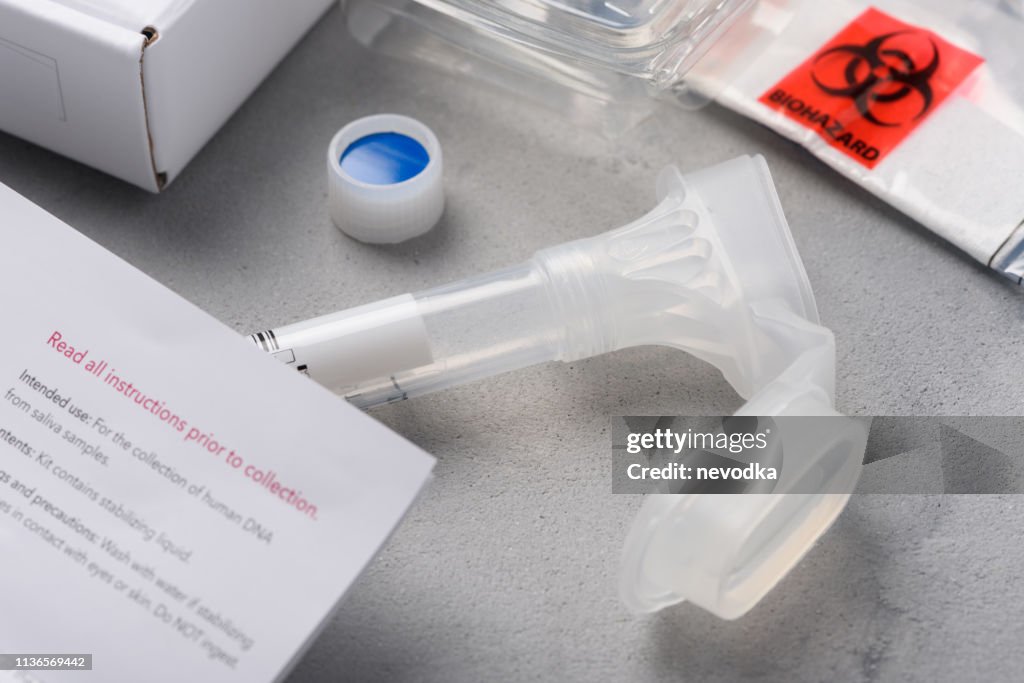 DNA genome saliva collection kit