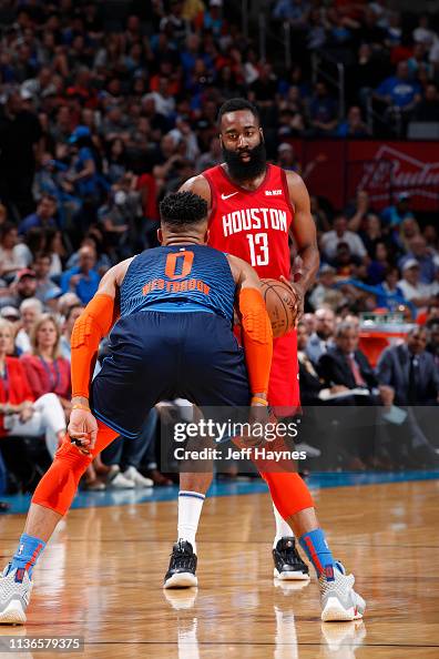 Harden Rockets James Harden of the Houston Rockets handles the ball during the game ...