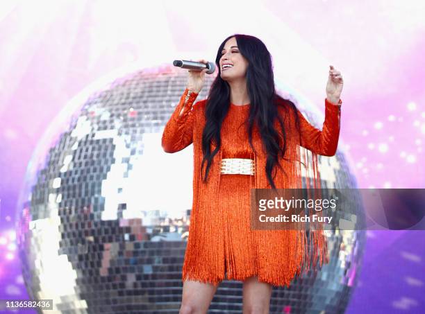 Kacey Musgraves performs on Coachella Stage during the 2019 Coachella Valley Music And Arts Festival on April 12, 2019 in Indio, California.