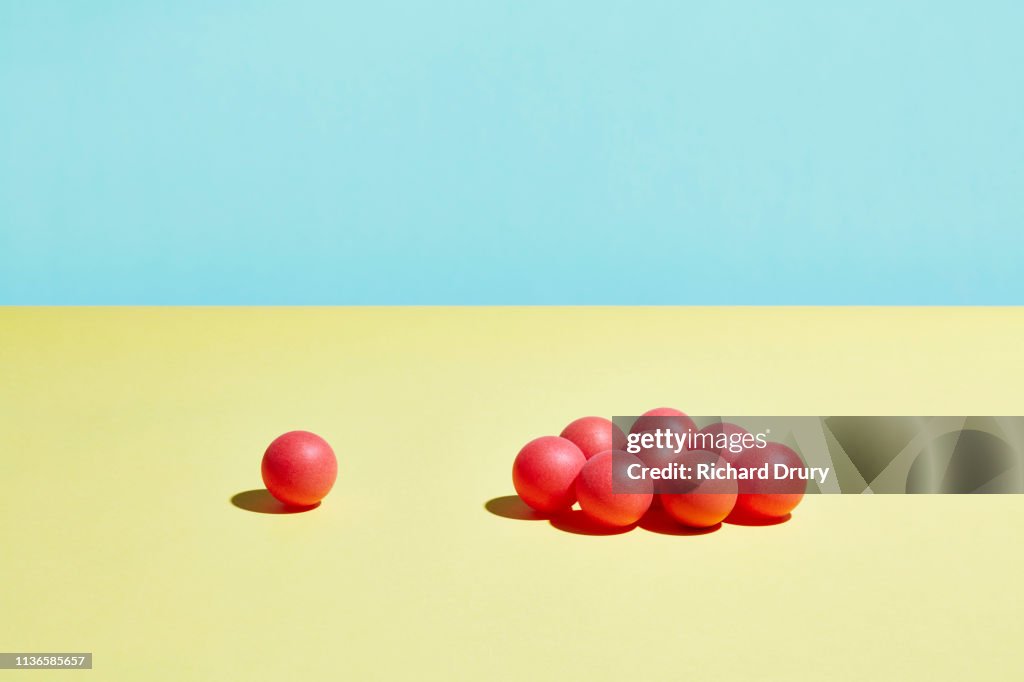 Conceptual image of geometric blocks