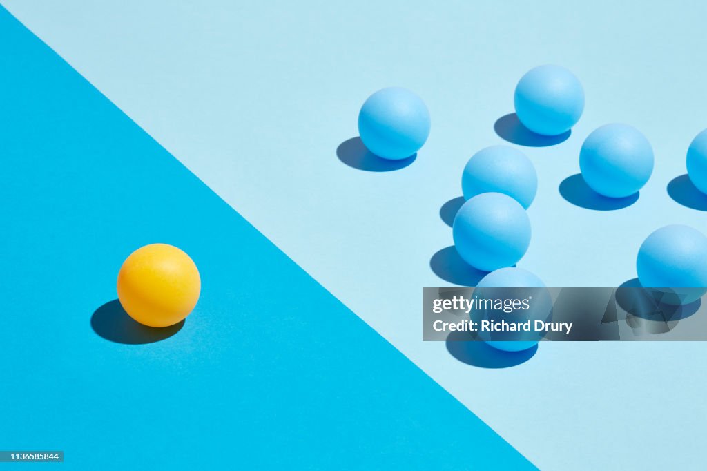 Conceptual image of spheres