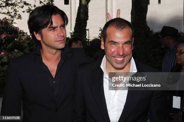 John Stamos and Rick Hoffman during 2005/2006 ABC UpFront - Arrivals at Lincoln Center in New York City, New York, United States.