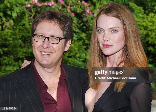 James Spader and fiancee Leslie Stefanson during 2005/2006 ABC UpFront - Arrivals at Lincoln Center in New York City, New York, United States.