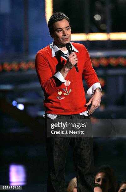 Jimmy Fallon, Host during 2005 MTV Movie Awards - Show at Shrine Auditorium in Los Angeles, California, United States.