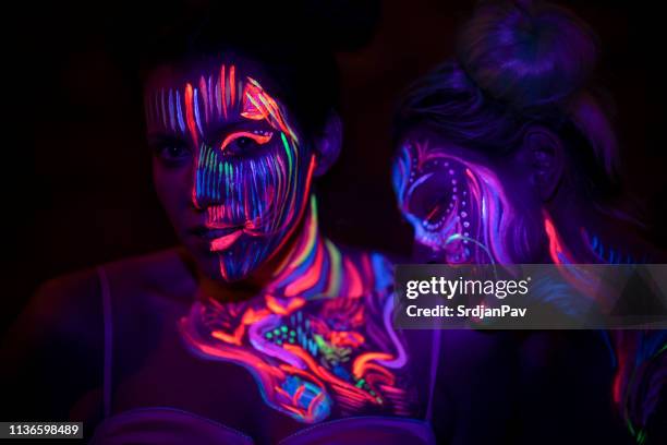 making this night beautiful - fluorescent paint stock pictures, royalty-free photos & images