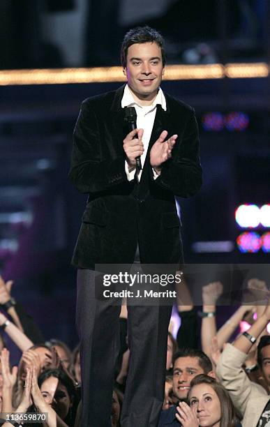 Jimmy Fallon, Host during 2005 MTV Movie Awards - Show at Shrine Auditorium in Los Angeles, California, United States.