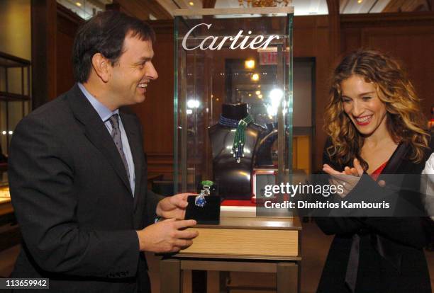 Stanislas de Quercize, President and CEO of Cartier and Sarah Jessica Parker