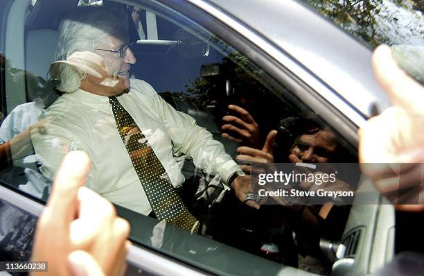 Thomas A. Mesereau Jr. Receives thumbs-up from fans as he enters the gates Michael Jackson's Neverland Ranch in Los Olivos, California after Jackson...