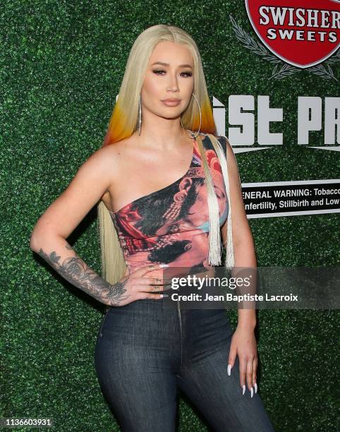 Iggy Azalea attends the Swisher Sweets Awards honoring Cardi B with the 2019 'Spark Award' at The London West Hollywood on April 12, 2019 in West...