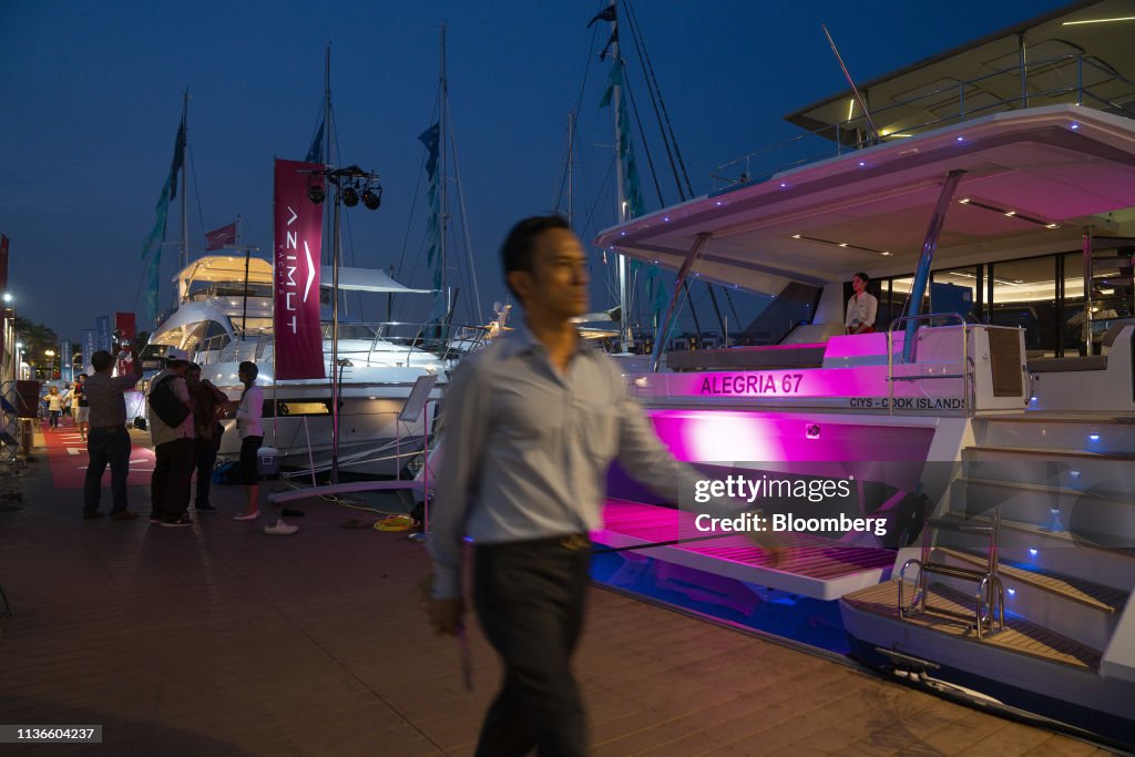 Yacht Displays And Exhibits At The Singapore Yacht Show
