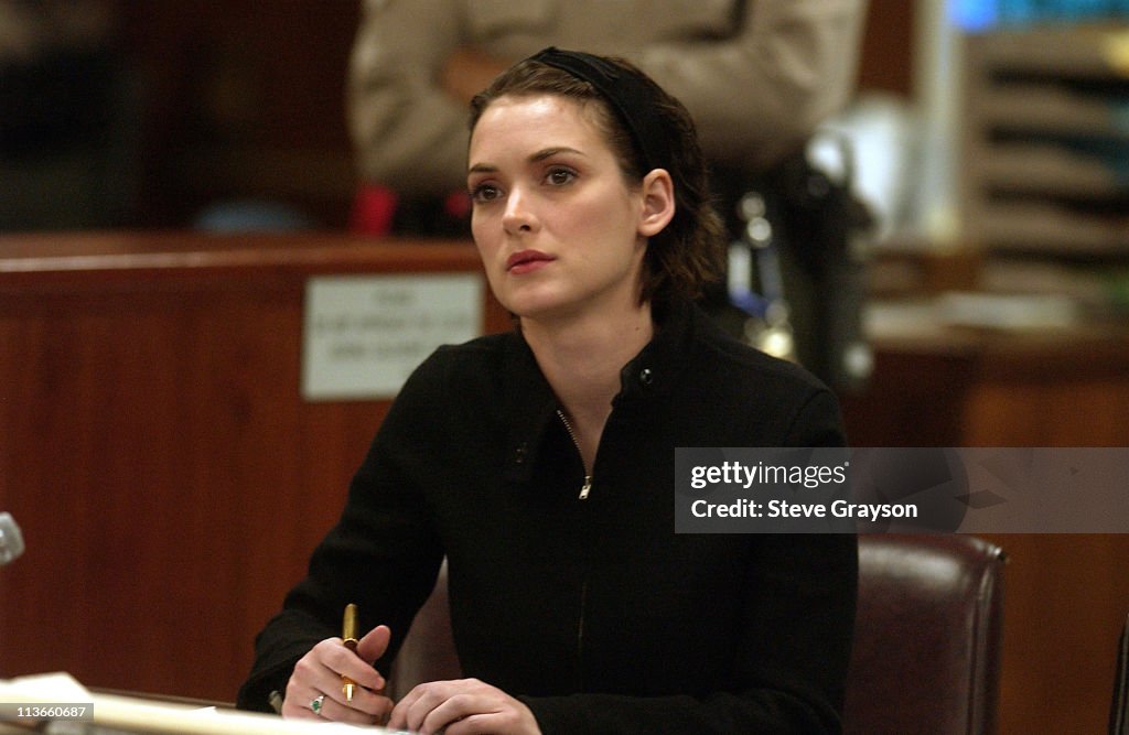 Winona Ryder Shoplifting Trial - Sentencing