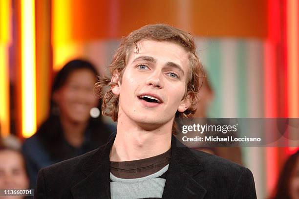 Hayden Christensen during Jennifer Lopez and Hayden Christensen Visit MTV's "TRL" - May 2, 2005 at MTV Studios in New York City, New York, United...