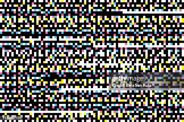 seamless glitch background pattern - static texture stock illustrations